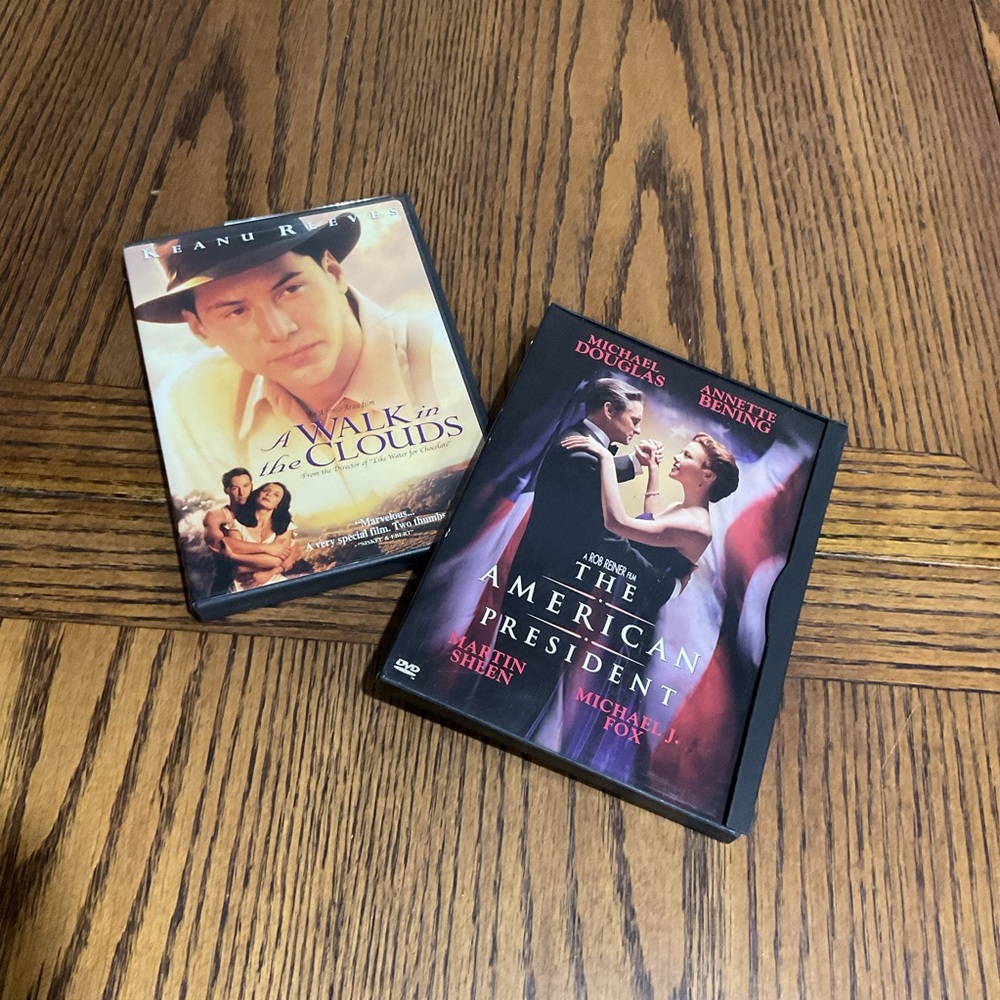 A Walk in the Clouds & The American President DVDs Michael Douglas Annett Bening